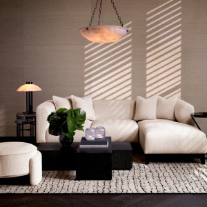 Coltar LUX design LUX cu sezlong dreapta Corso Lounge, Lyssa off-white - Img 4