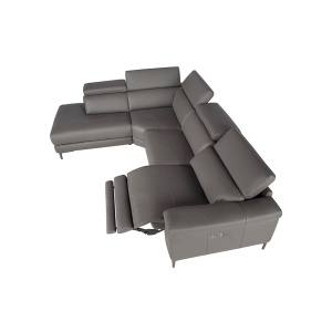 Coltar stanga design italian LUX tapitat cu piele naturala Alfredo - Img 8
