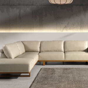 Coltar stanga LUX design italian Cowhide sand - Img 6