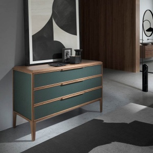 Comoda cu 3 sertare design LUX Dark green