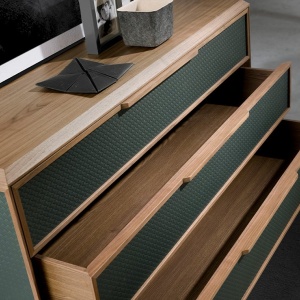 Comoda cu 3 sertare design LUX Dark green - Img 3