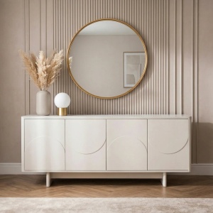 Comoda cu blat ceramic SAVOY 180cm alb