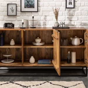 Comoda design industrial vintage Amazonas 160cm Mango - Img 4
