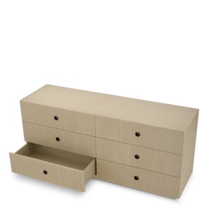 Comoda design LUX, Furnir de stejar albit, Dimitrios - Img 4
