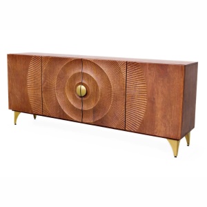 Comoda design vintage Golden Sunset 180cm maro - Img 2