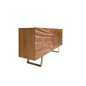 Comoda din furnir de nuc Walnut 118cm - Img 2