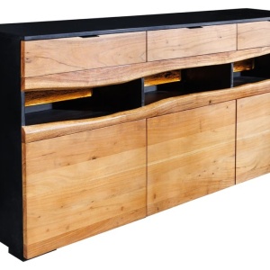 Comoda din lemn masiv GRAND ACACIA 180cm cu iluminat - Img 9
