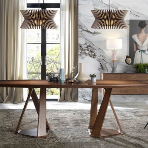 Comoda eleganta design LUX Walnut/Black AC-191-M - Img 9