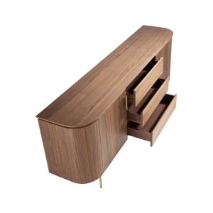 Comoda moderna design LUX Wood and Gold - Img 6