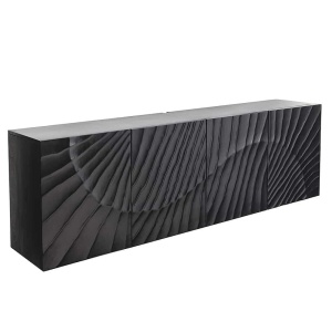 Comoda suspendata din lemn de mango Scorpion 180cm, negru A-44524 VC