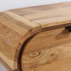 Comoda suspendata din lemn de salcam ORGANIC 160cm - Img 3