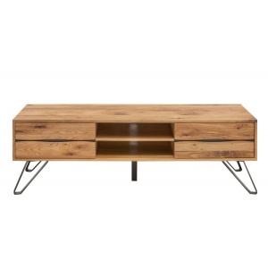 Comoda TV design industrial Living Edge 160cm, stejar salbatic