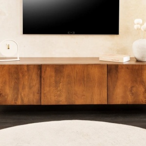 Comoda TV din lemn de mango maro BRASIL 160cm - Img 9