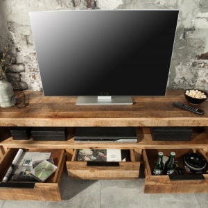 Comoda TV industrial style Iron Craft mango natur, 170cm - Img 5
