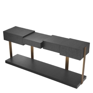 Consola design elegant LUX Nerone, gri carbune - Img 3