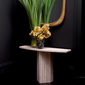 Consola LUX din travertin stil Art Deco Atzaro - Img 3