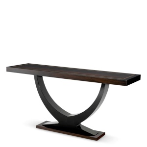 Consola LUX moderna din lemn de mahon UNGARO fumuriu 109524 HZ