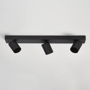 Corp aplicat cu 3 spoturi directionabile Moon 3 Bar, negru 116316 universul-luminii.ro