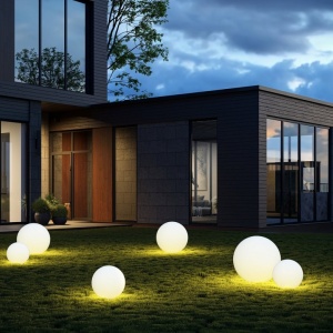 Corp de iluminat ambiental exterior IP54 Erda diametru 30cm 214236 universul-luminii.ro