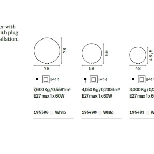 Corp iluminat exterior decorativ IP44 DORIS PT1 D78 92736 universul-luminii.ro