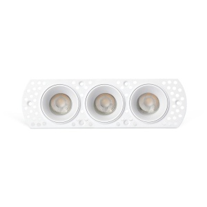 Corp incastrabil cu 3 Spoturi directionabile trimless FLIC 3L alb MR11 GU10