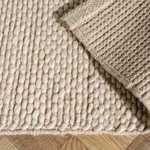 Covor WOOL 240x160cm bej din lana - Img 2
