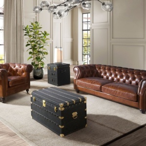 Cufar LUX design italian Black leather - Img 4
