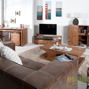 Dulap cu sertare si role, colturi rotunjite din lemn de trandafir Goa 60cm A-35896 VC - Img 9