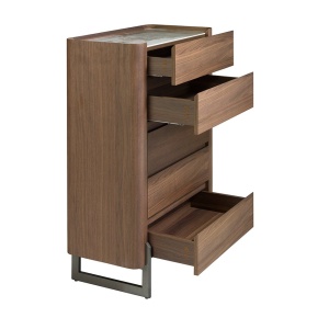 Dulapior 5 sertare deosebit design LUX Walnut-Marble - Img 8