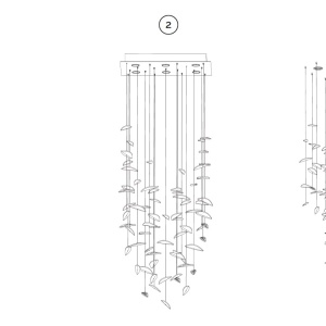 Element decorativ suspendat design frunze care cad din tavan SHAPE OF GINKGO - Img 9