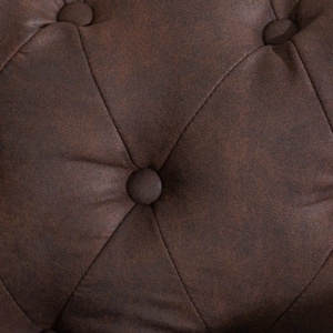 Fotoliu clasic stil englezesc Chesterfield II, maro vintage - Img 2