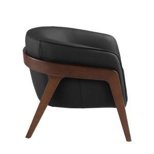 Fotoliu cu design modern piele naturala Black - Img 4