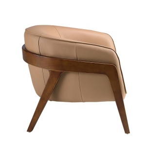 Fotoliu cu design modern piele naturala Brown - Img 6
