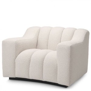 Fotoliu design LUX Kelly boucle crem 115142 HZ