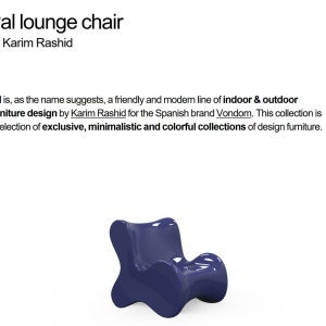 Fotoliu design modern exterior/interior PAL 51001 Vondom - Img 2