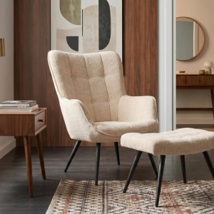 Fotoliu design nordic SCANDINAVIA sampanie - Img 3