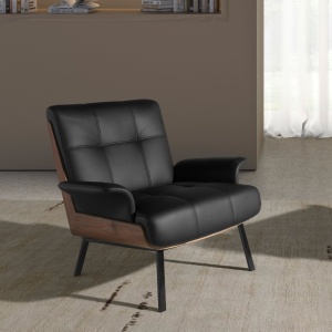 Fotoliu elegant design italian Black-Walnut - Img 5