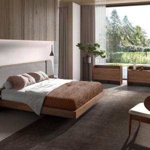Fotoliu elegant design italian Sand-Walnut - Img 7