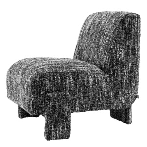 Fotoliu elegant design LUX Rockdale, Boucle sonata black - Img 4