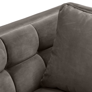 Fotoliu elegant design LUX Sienna, catifea gri 113196 HZ - Img 6