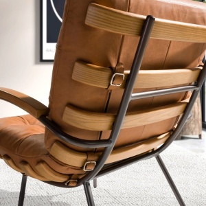 Fotoliu LUX design italian Cowhide brown - Img 6
