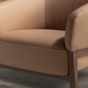 Fotoliu LUX design italian, Piele Naturala, Brown - Img 8