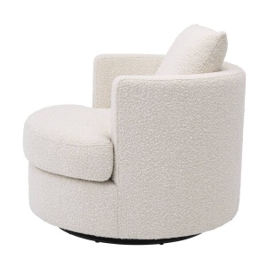 Fotoliu pivotant design elegant LUX Felix, crem 113960 HZ - Img 4