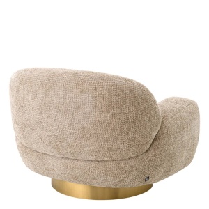 Fotoliu pivotant design elegant LUX Udine, Lyssa sand - Img 6