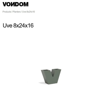 Ghiveci plante design decorativ modern interior / exterior UVE NANO 8x24x16cm - Img 7