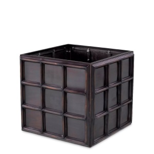 Ghiveci, Vas decorativ din otel inoxidabil Grid S bronz vintage