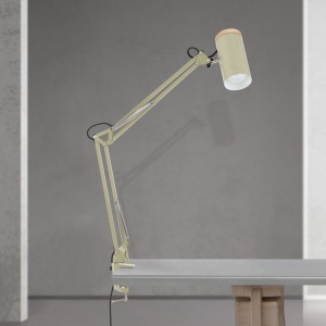 Lampa cu brat articulat si sistem de prindere masa, Gili verde deschis - Img 5