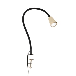 Lampa cu sistem de prindere masa, flexibila cu spot GU10 DOTTY khaki