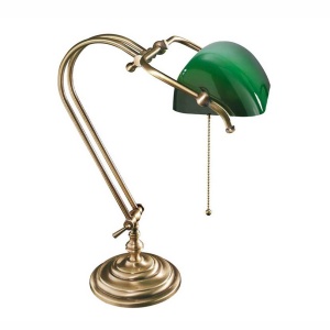 Lampa de birou din alama design clasic Banker