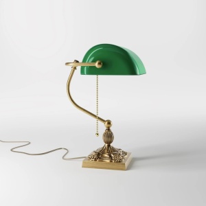Lampa de birou din alama design clasic Banker - Img 3